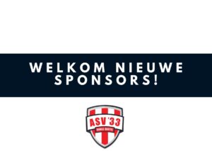 Nieuwe sponsors ASV'33
